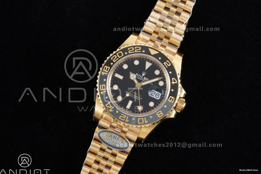 Classic YG SH3285 Black Edition ARF 126718 II Jubilee on GRNR 925 V GMT Bracelet Dial New Master Best 1122